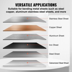 Levyntaivutin 910 mm taivutusleveys 0–135° matalahiiliteräkselle ja alumiinille