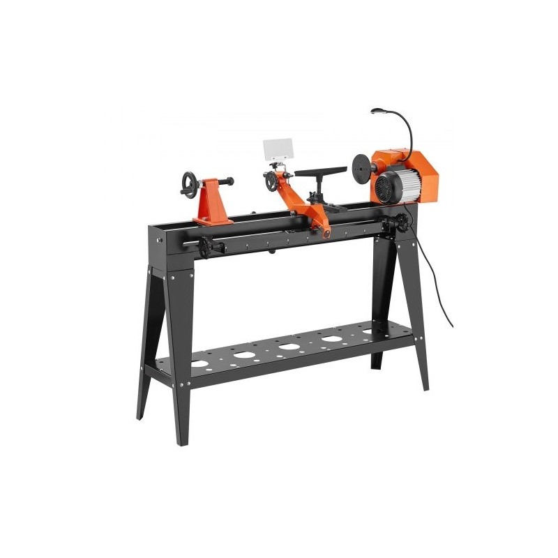 Puusorvi jalustalla 750 wattia 960 mm työpituus 350 mm halkaisija portaattinen nopeussäätö