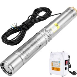 Syvän kaivon uppopumppu ruostumatonta terästä 10 2 cm 370W 110 l min 44 m
