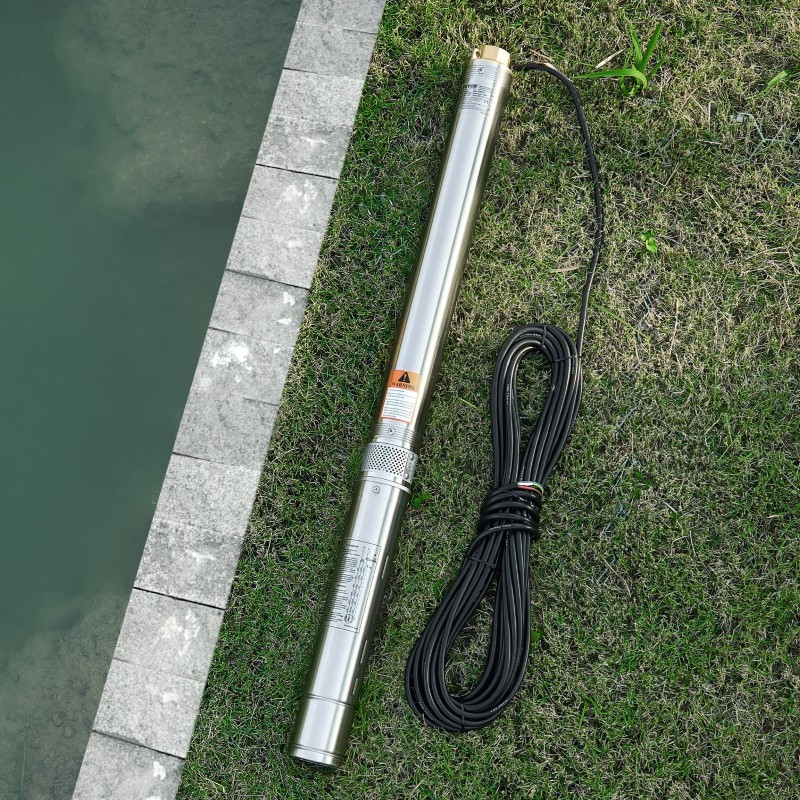 Syväkaivopumppu ruostumatonta terästä 550W 230V 100 l/min 53 m nostokorkeus