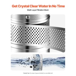 Uppopumppu ruostumattomasta teräksestä 750 watin teho 100 l/min 75 m nostokorkeus