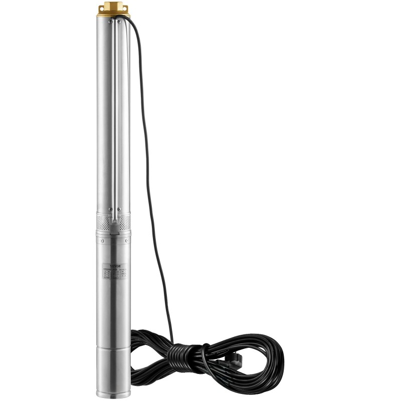 Upotettava ruostumaton teräs syväkaivopumppu 1100W 7,1 m³/h 105 m