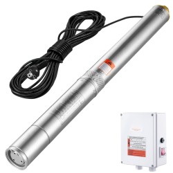 Syväkaivon uppopumppu ruostumaton teräs 2200W 9 8 m h 144 m 19 4 m johto