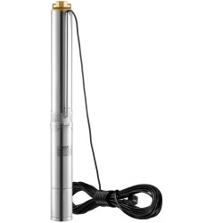 Syväkaivopumppu 750W ruostumaton teräs 75 m nostokorkeus 7,1 m³/h 9,1 m johto