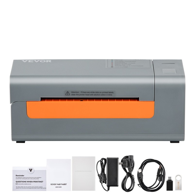 Lämpötarratulostin pöytämallinen 203 dpi 150 mm/s USB-yhteys automaattinen tarrantunnistus 40–108 mm