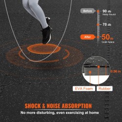 Kuntosalimattosarja EVA-vaahto kumipinta 25 kpl 24 x 24 tuumaa 14 mm