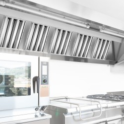 Huuppusuodatin ruostumaton teräs 393×493 mm 6 kpl 3 uraa ammattikeittiöön