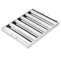 Liesikuvun rasvasuodattimet 430 ruostumatonta terästä 622x493x45 mm 2 kpl ammattikeittiöihin