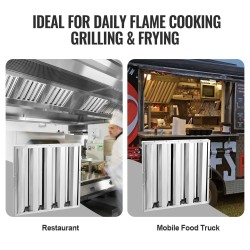 Liesikupusuodatin 430 ruostumaton teräs 493x493x45 mm 1 kpl 4 uralla