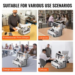 Lämpösidontakone ruostumattomasta teräksestä 400 arkkia 50 mm A3 lyhyt sivu A4 A5