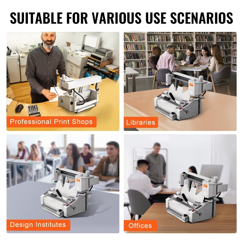 Lämpösidontakone ruostumattomasta teräksestä 400 arkkia 50 mm A3 lyhyt sivu A4 A5