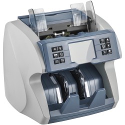 Setelilaskuri 800–1500 seteliä minuutissa väärennösten tunnistus 500 syöttölokero 200 keräyslokero