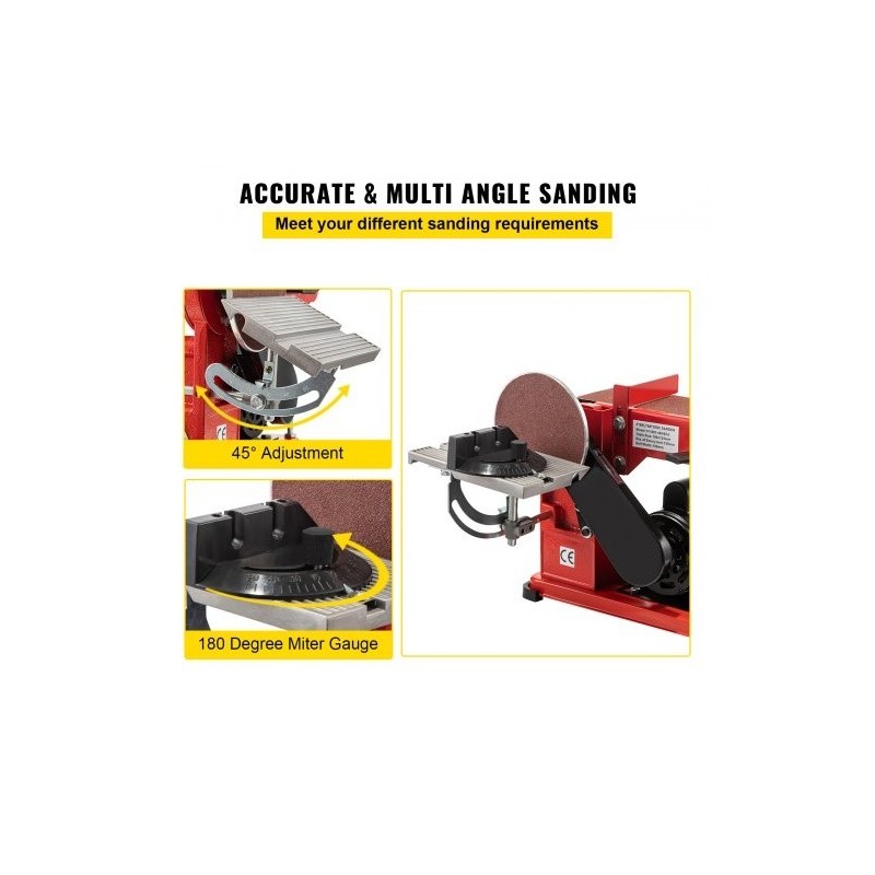 Nauha- ja laikkahiomakone penkille 915x100 mm hihna 150 mm laikka 375W teräsrunko