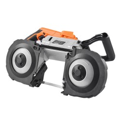 Akkukäyttöinen harjaton nauhasaha 127 x 115 mm leikkuusyvyys 360W runkoversio ilman akkua