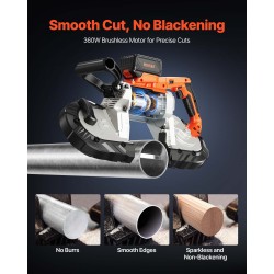 Nauhasaha johdoton harjaton 20V 4,0 Ah akulla 127 x 115 mm leikkaussyvyys