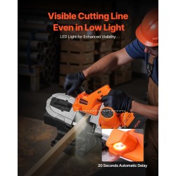 Johdoton nauhasaha 20V leikkuusyvyys 65 x 65 mm harjaton 360W 4,0Ah