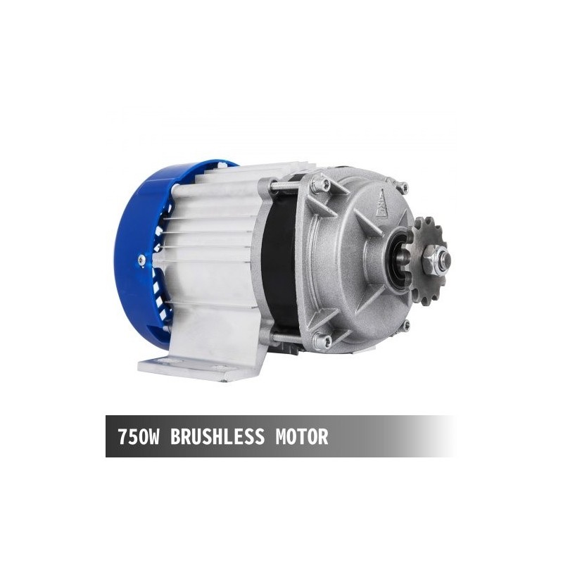 Harjaton tasavirtamoottori 48V 750W vaihdereduktiolla ja ohjaimella go-karttiin