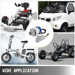 Harjaton tasavirtamoottori 48V 750W vaihdereduktiolla ja ohjaimella go-karttiin