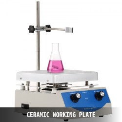 Magneettisekoittaja kuumalevyllä keraaminen työlevy 3000 ml kapasiteetti säädettävä sekoitusnopeus digitaalinen näyttö