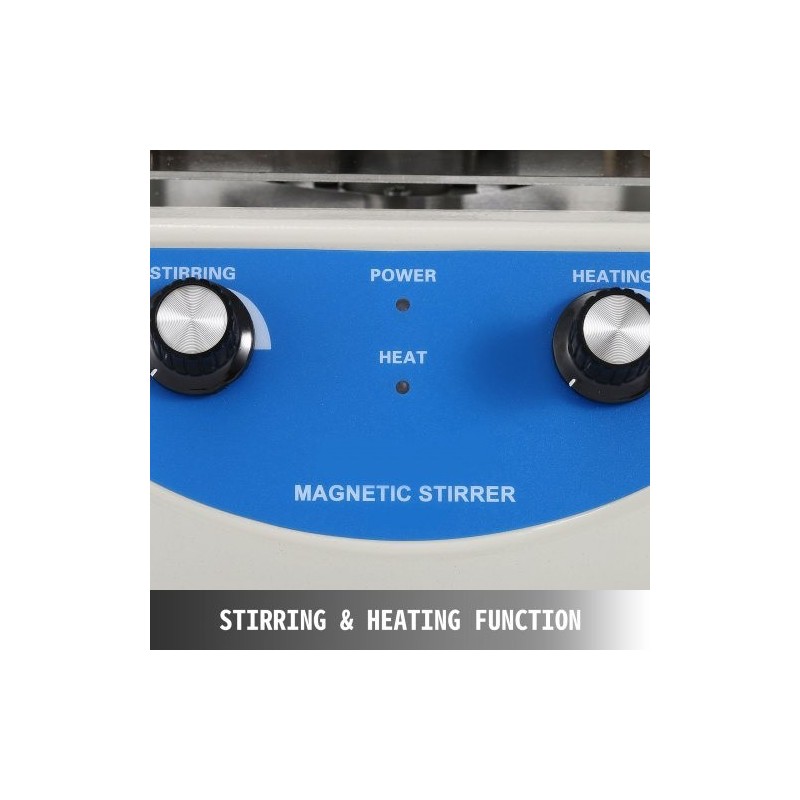Magneettisekoittaja kuumalevyllä keraaminen työlevy 3000 ml kapasiteetti säädettävä sekoitusnopeus digitaalinen näyttö