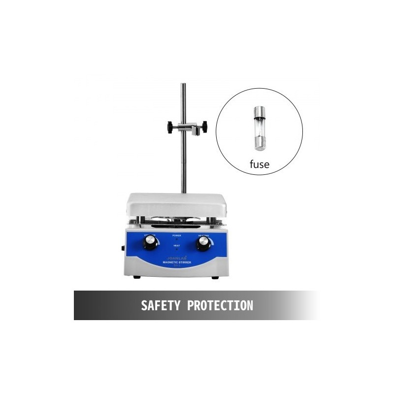 Magneettisekoittaja kuumalevyllä keraaminen työlevy 3000 ml kapasiteetti säädettävä sekoitusnopeus digitaalinen näyttö