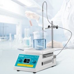 Magneettinen kuumalevysekoitin keraamisella pinnalla 2 litraa 200–2000 kierrosta laboratorioon