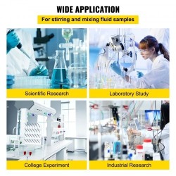 Magneettisekoittaja keraamisella kuumalevyllä digitaalinen 2 l laboratorioon 200–2000 r/min 300 °C