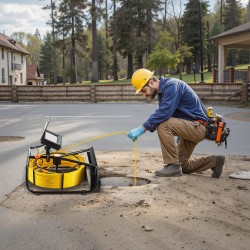 Viemärikamera 50 m kaapelilla 4,3-tuumainen näyttö IP68 6 LED-valolla 16GB muistikortti