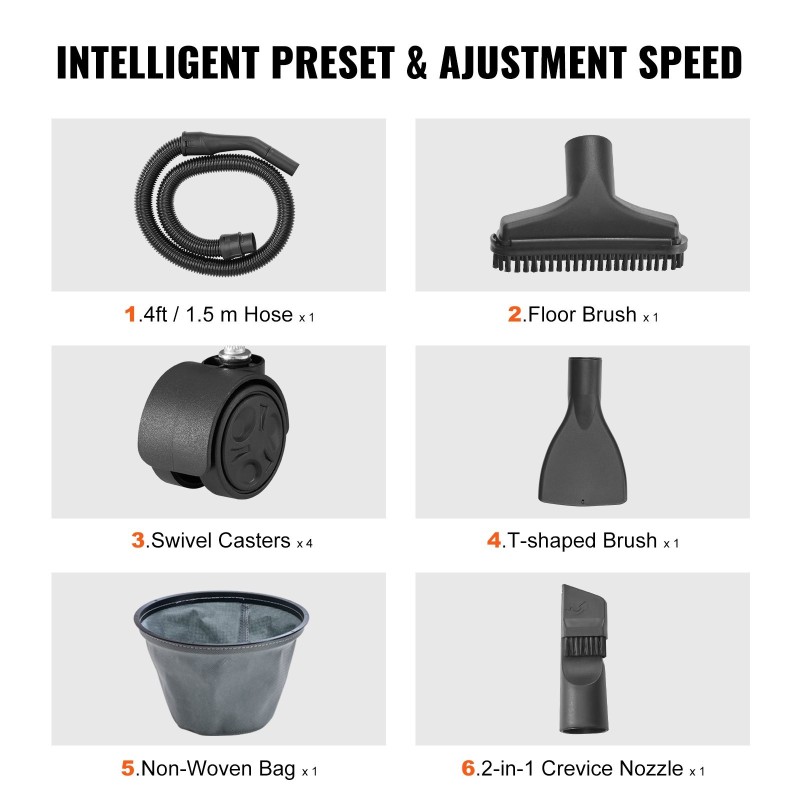 Märkä-kuivaimuri 10 l polypropeeninen säiliö 800 wattia puhallintoiminto lisäsuuttimet