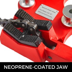 Ruuvattava ketjuputkipenkki valurauta 1/8–5 tuumaa neopreenileuat kampikahvalla