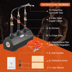 Propaanitaontauuni kylmävalssattua terästä kolme poltinta kuusikulmainen kammio modulaarinen ja siirrettävä