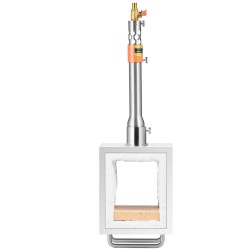 Siirrettävä propaanitaontauuni 1 poltin neliöpolttokammio modulaarinen 201 ruostumaton teräs 1427 C