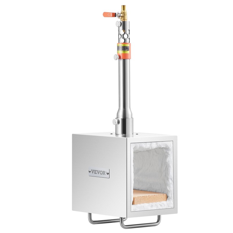 Siirrettävä propaanitaontauuni 1-poltin neliöpolttokammio modulaarinen 201-ruostumaton teräs 1427°C