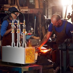 Kannettava propaanitaontauuni 3 poltinta 201-ruostumaton teräs neliökammio 1427°C