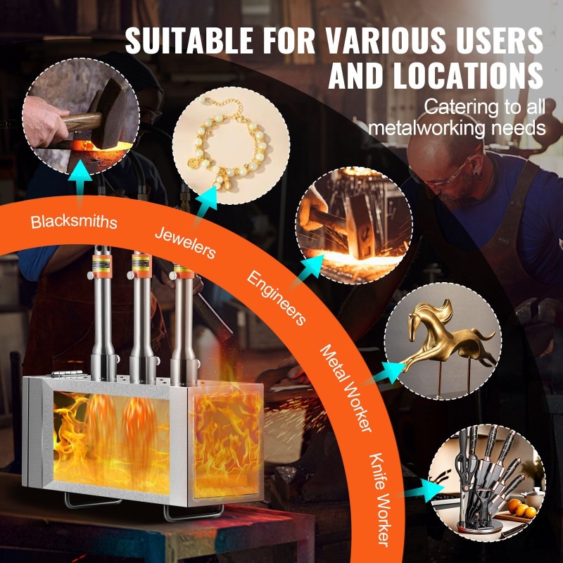 Kannettava propaanitaontauuni 3 poltinta suuri neliökammio 201 ruostumaton teräs
