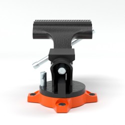 Valurautainen penkkipuristin 11 5 cm leukaleveys 8 5 cm avautuma 240 asteen jalusta alasin