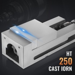 Tarkkuusruuvipenkki 150 mm leuan leveys harmaa valurauta kiinteä leuka koneistukseen