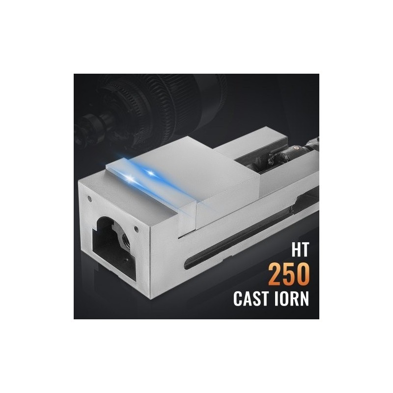 Tarkkuusruuvipenkki 150 mm leuan leveys harmaa valurauta kiinteä leuka koneistukseen