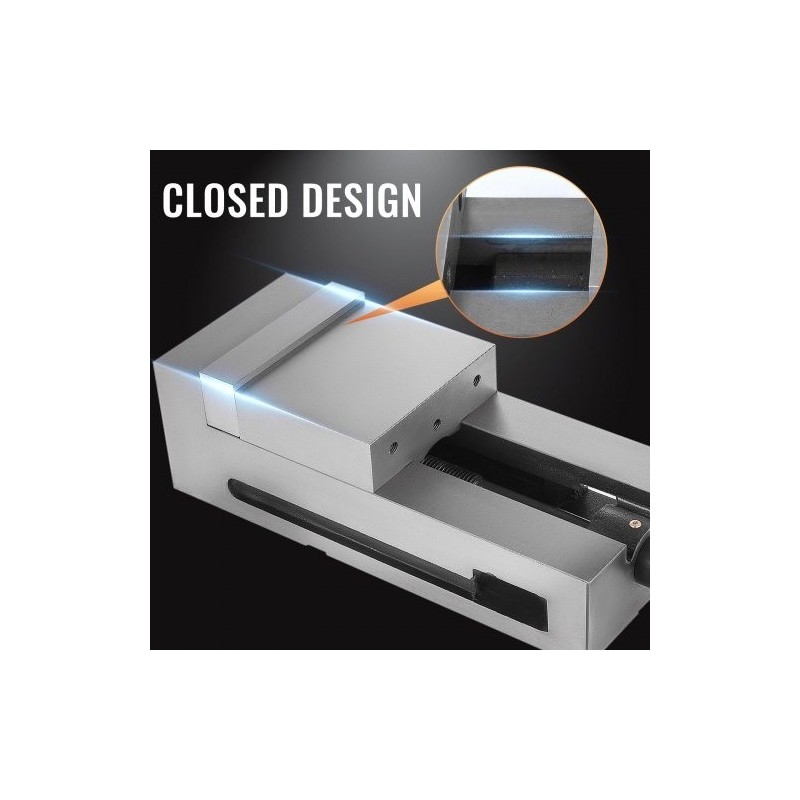 Tarkkuusruuvipenkki 150 mm leuan leveys harmaa valurauta kiinteä leuka koneistukseen