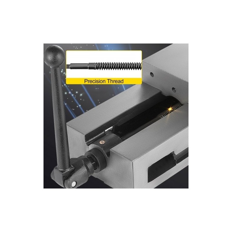 Tarkkuusruuvipenkki 150 mm leuan leveys harmaa valurauta kiinteä leuka koneistukseen