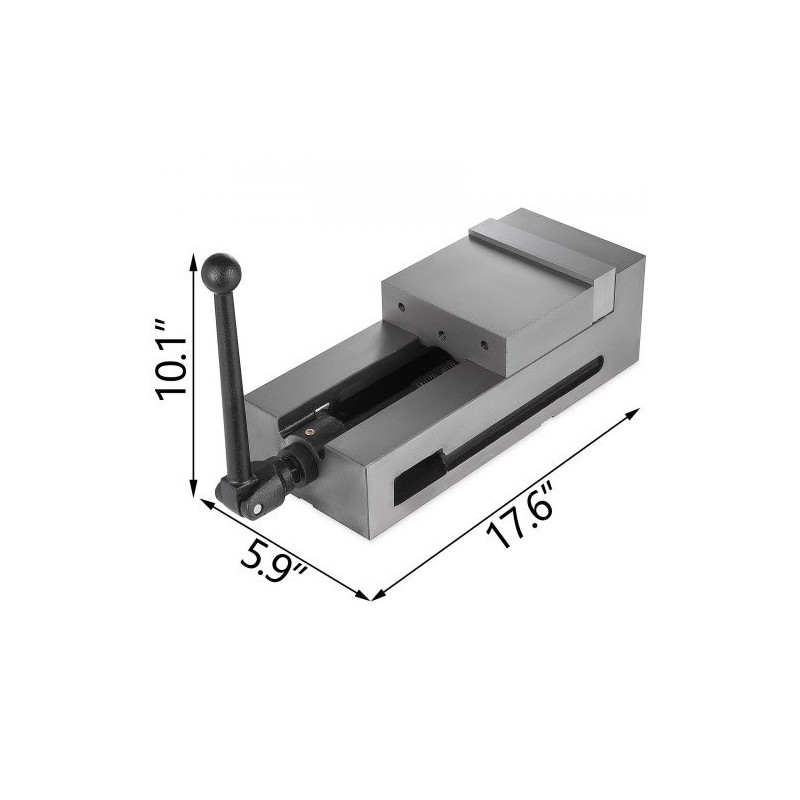 Tarkkuusruuvipenkki 150 mm leuan leveys harmaa valurauta kiinteä leuka koneistukseen