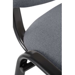 Ken pinottava konferenssi-istuintuoli kangasverhoilulla ja metallirungolla