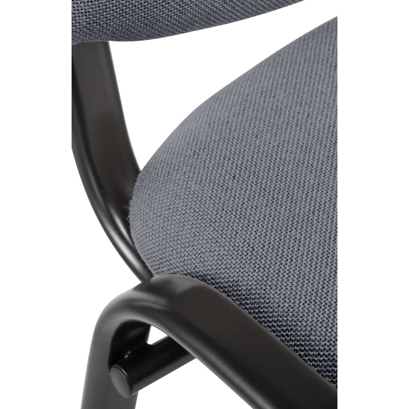 Ken pinottava konferenssi-istuintuoli kangasverhoilulla ja metallirungolla