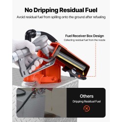 Räjähdyssuojattu polttoaineensiirtopumppu 12 V 76 l/min alumiiniseos 4 m poistoletku manuaalinen suutin