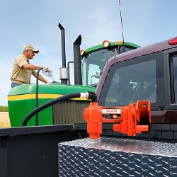 Räjähdyssuojattu polttoaineensiirtopumppu 12 V 76 l/min alumiiniseos 4 m poistoletku manuaalinen suutin