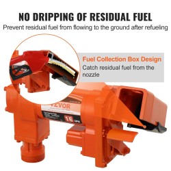 Räjähdyssuojattu 12 voltin polttoaineensiirtopumppu valurauta-alumiiniseos 60,5 litraa minuutissa 0,25 hevosvoimaa