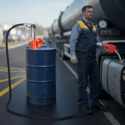 Polttoaineensiirtopumppu 12 voltin 40 l/min valurauta ja alumiini kannettava automaattisulkuinen täyttösuutin