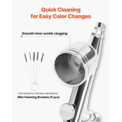 Airbrushsetti kompressorilla 3 kaksitoimista airbrushia 0,3 0,3 0,8 mm akryylivärit