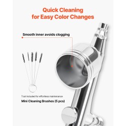 Airbrush-paketti 120 W kompressorilla kaksitoiminen kynä 3 suutinta akryylimaaleilla