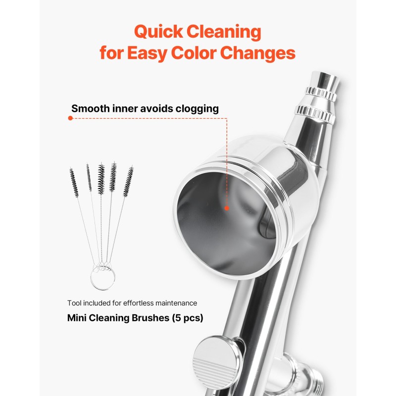 Airbrush-paketti 120 W kompressorilla kaksitoiminen kynä 3 suutinta akryylimaaleilla